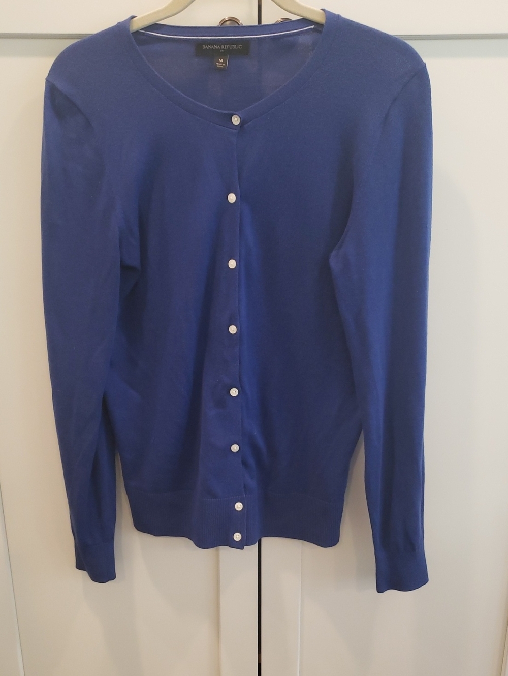 Banana Republic Women's Royal Blue Button-Front Cardigan